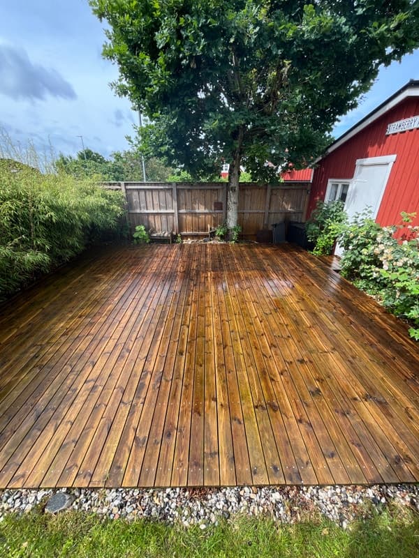 Villa i Vejbystrand - Altantvätt - Före